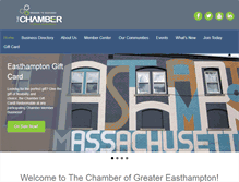 Tablet Screenshot of easthamptonchamber.org